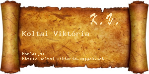 Koltai Viktória névjegykártya